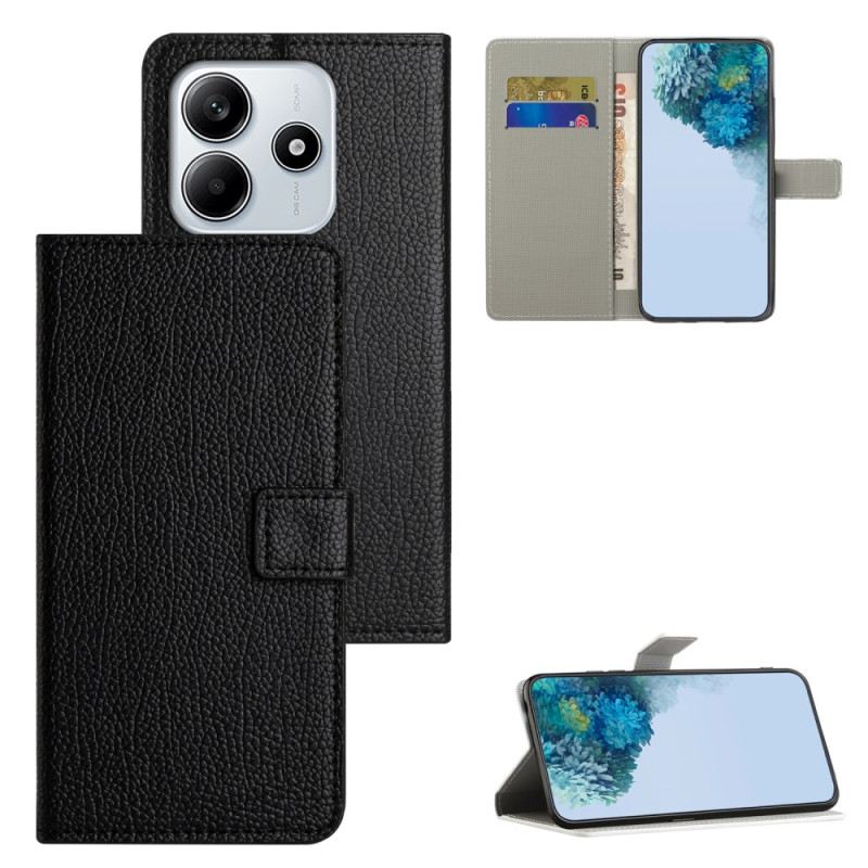 Lederhüllen Xiaomi Redmi Note 14 4g Handyhülle Litschi-textur