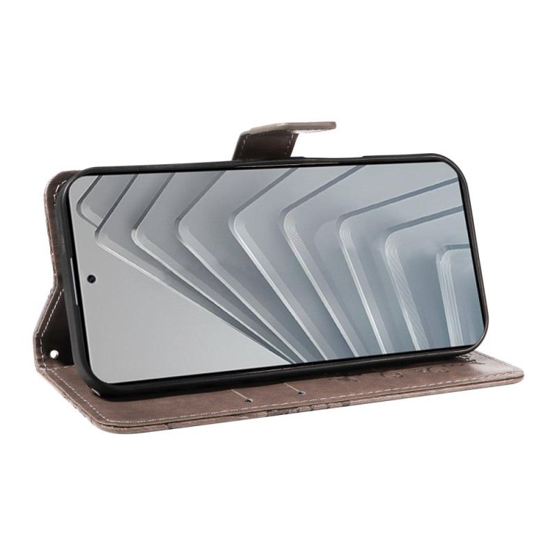 Lederhüllen Xiaomi Redmi Note 14 4g Handyhülle Riesige Schmetterlinge