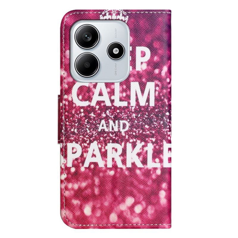 Lederhüllen Xiaomi Redmi Note 14 4g Handyhülle Ruhe Bewahren Und Glänzen