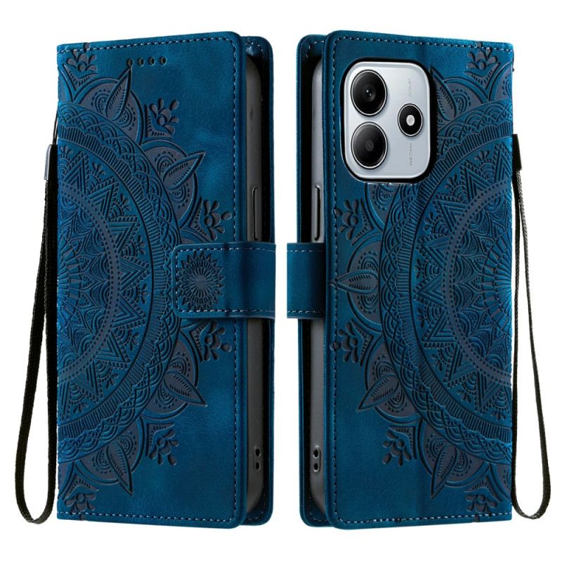 Lederhüllen Xiaomi Redmi Note 14 4g Handyhülle Schulterriemen In Wildlederoptik