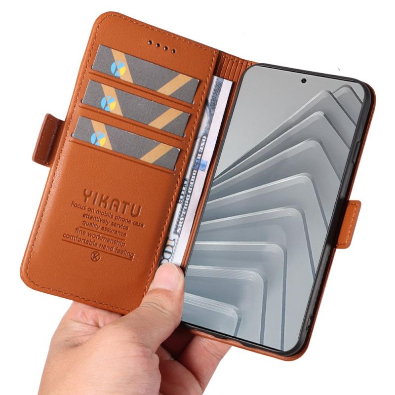 Lederhüllen Xiaomi Redmi Note 14 4g Handyhülle Yikatu