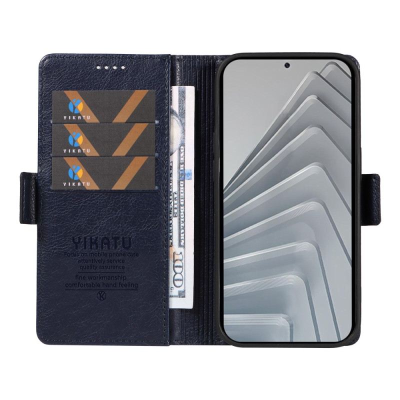 Lederhüllen Xiaomi Redmi Note 14 4g Litschi-textur Ykatu