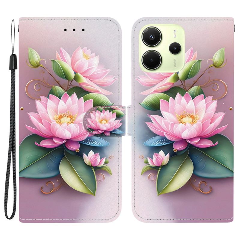 Lederhüllen Xiaomi Redmi Note 14 4g Lotus