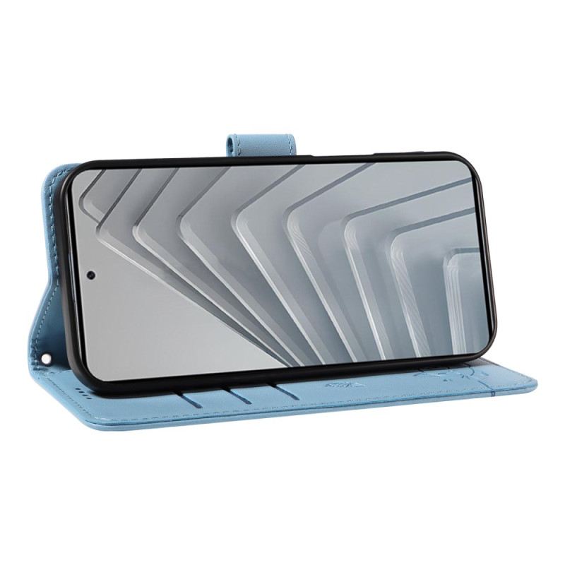 Lederhüllen Xiaomi Redmi Note 14 4g Lustige Katze Mit Riemen