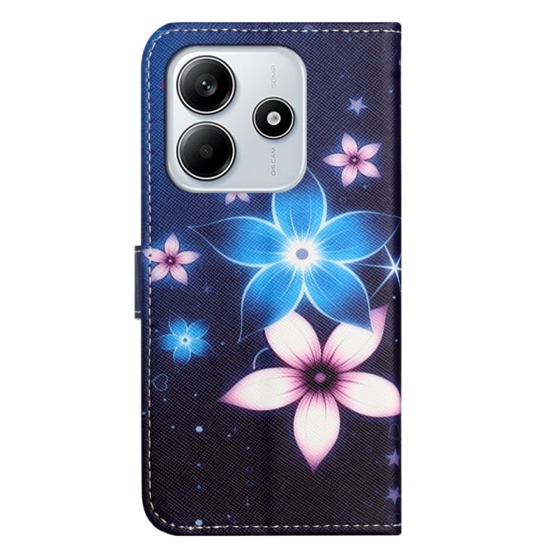Lederhüllen Xiaomi Redmi Note 14 4g Mondblumen