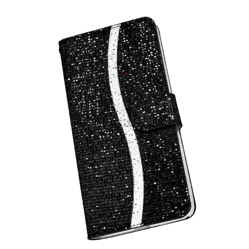 Lederhüllen Für iPhone 12 Mini Glitzerkartenhalter