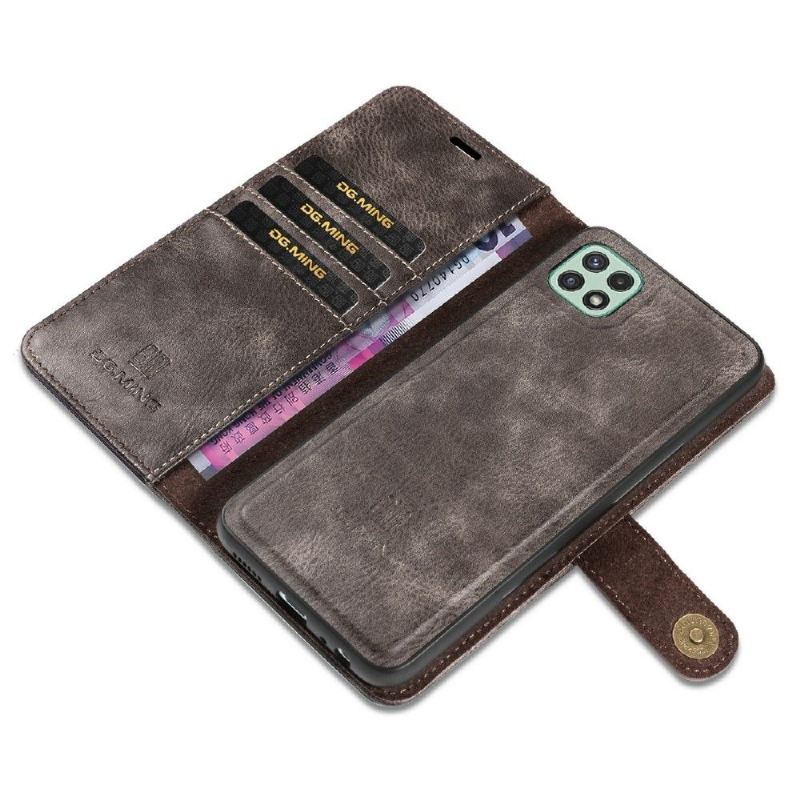 Hülle Flip Case Für Samsung Galaxy A22 5G Schutzhülle 2 in 1 Abnehmbar