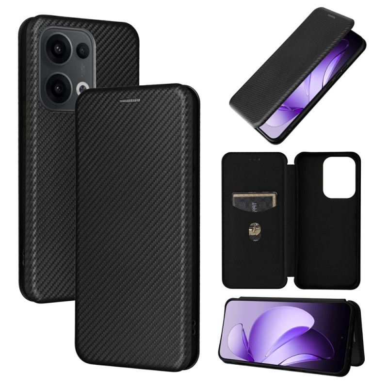 Flip Case Oppo Reno 13 5g Handyhülle Carbonfaser