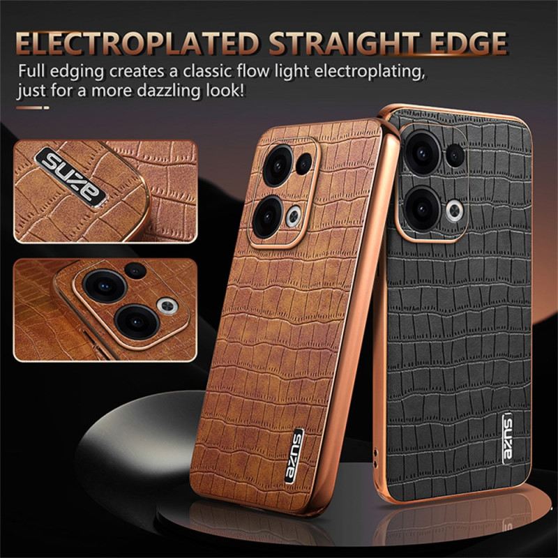 Hülle Für Oppo Reno 13 5g Krokodiloptik Azns