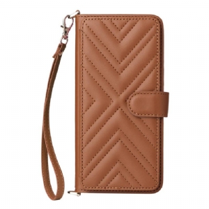 Lederhüllen Oppo Reno 13 5g Retro-design Mit Riemen Und Schulterriemen