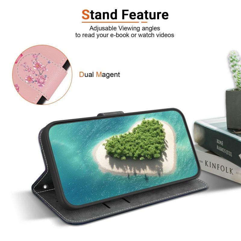 Lederhüllen Oppo Reno 13 5g Sakura Muster