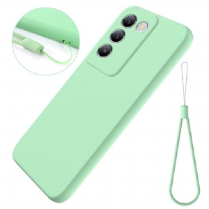 Hülle Vivo V40 Se 5g Flüssigsilikon Mit Trageband