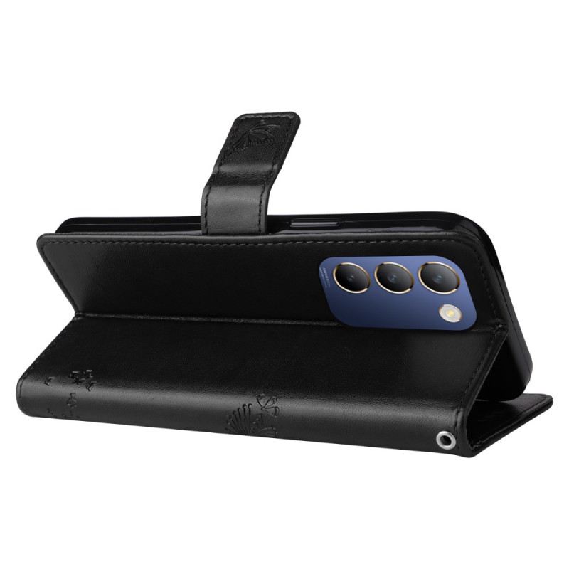 Lederhüllen Vivo V40 Se 5g Baum Und Katze