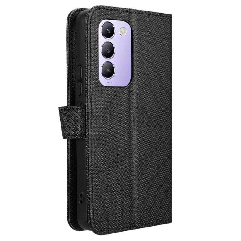 Lederhüllen Vivo V40 Se 5g Diamantstruktur