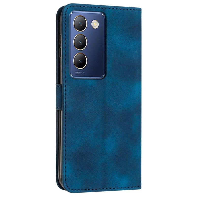 Lederhüllen Vivo V40 Se 5g Handyhülle Dreieckige Streifenmuster