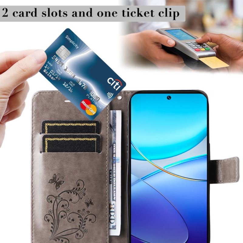 Lederhüllen Vivo V40 Se 5g Riesige Schmetterlinge