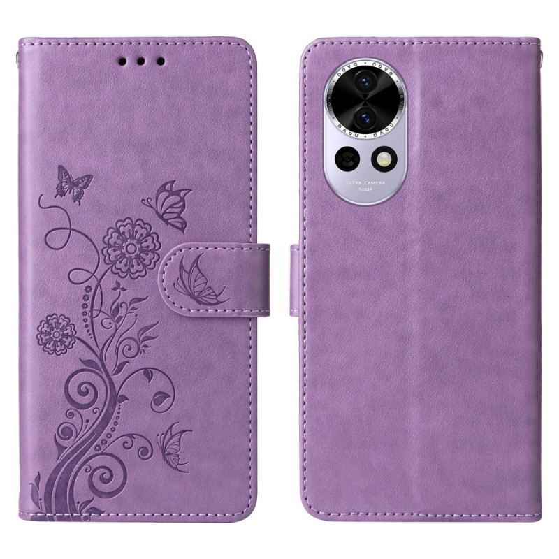 Lederhüllen Für Huawei Nova 13 Blumenmuster