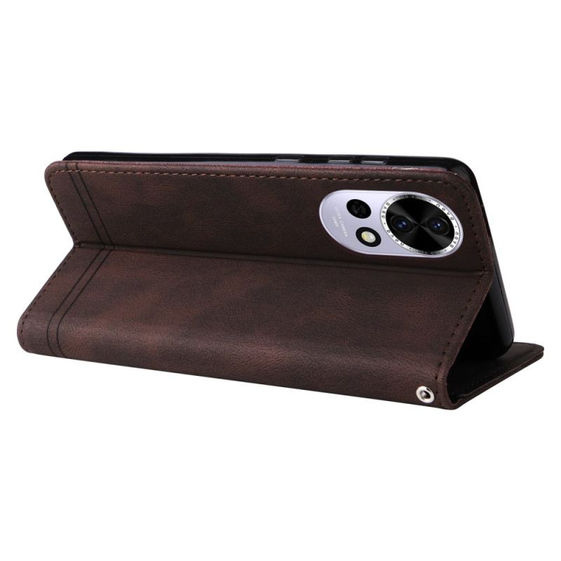 Lederhüllen Huawei Nova 13 Handyhülle Vintage-nieten Und -riemen