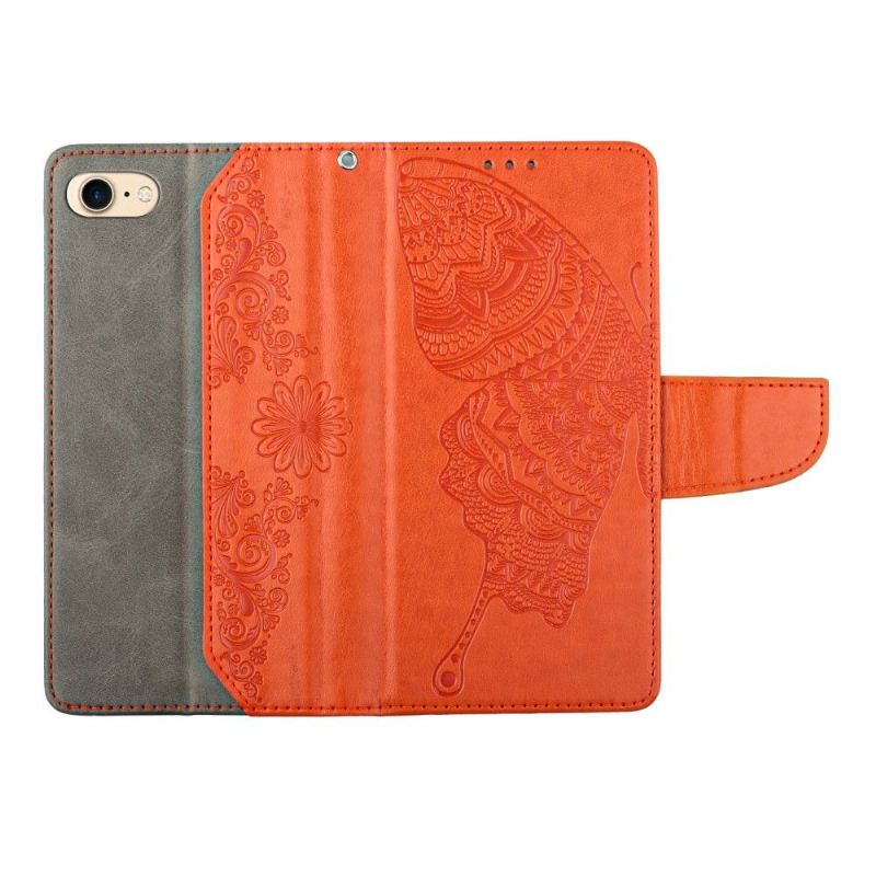 Case Für iPhone SE 2022 Flip Case Schmetterlingsfolio