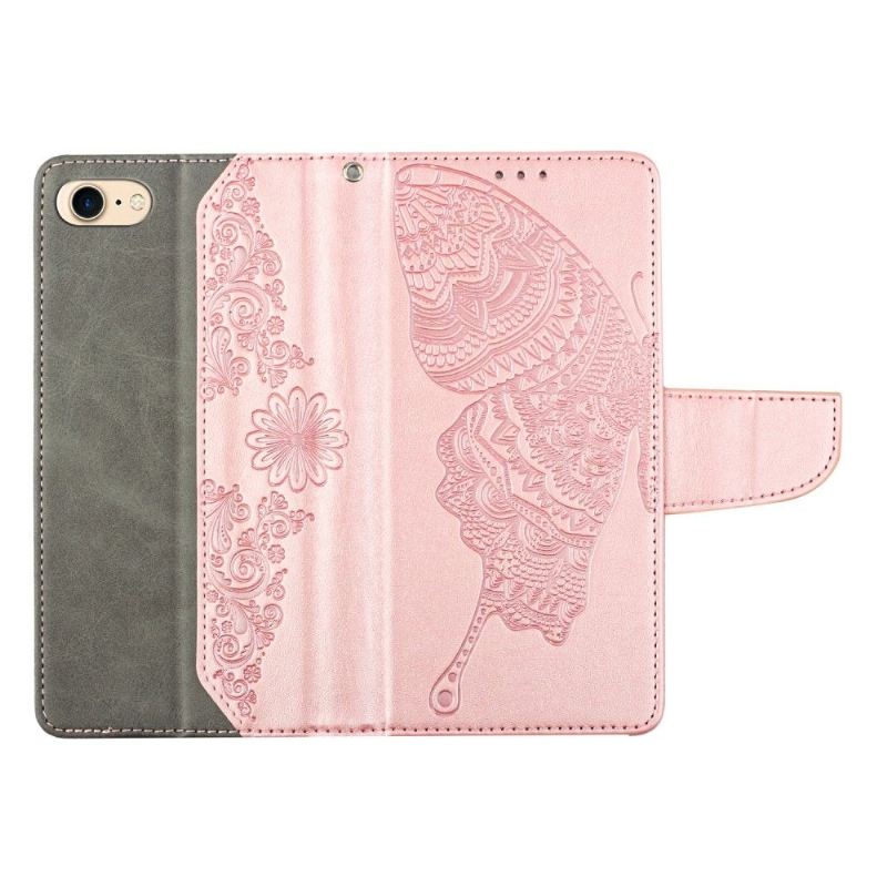 Case Für iPhone SE 2022 Flip Case Schmetterlingsfolio