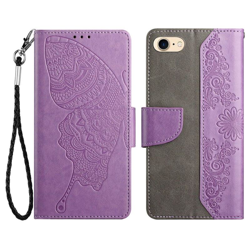 Case Für iPhone SE 2022 Flip Case Schmetterlingsfolio