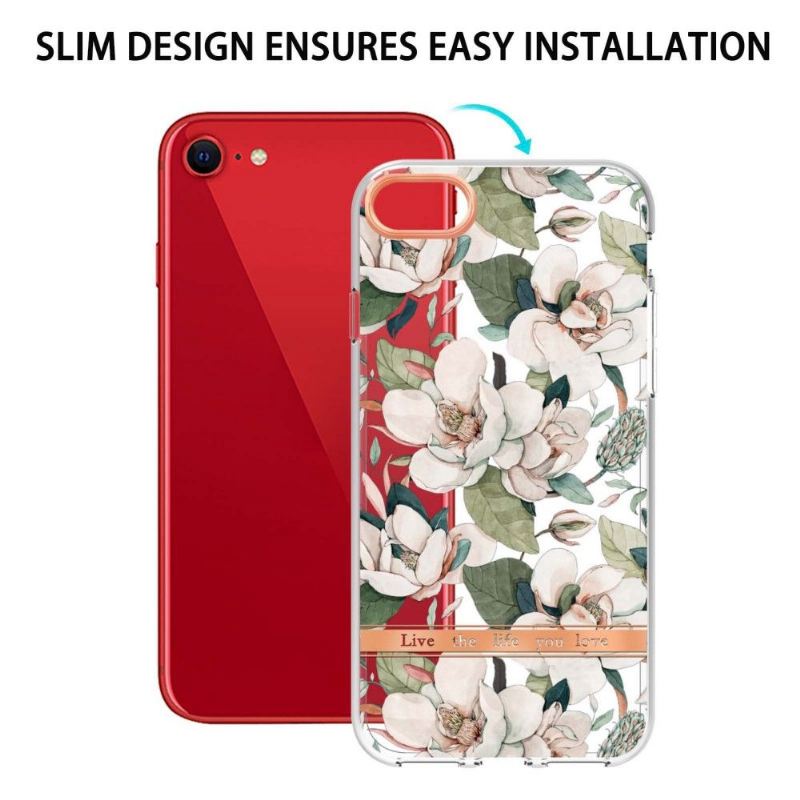 Hülle Für iPhone SE 2022 Weiße Blume Gardenie