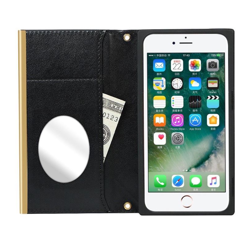 Lederhüllen Für iPhone SE 2022 Gesteppte Glam