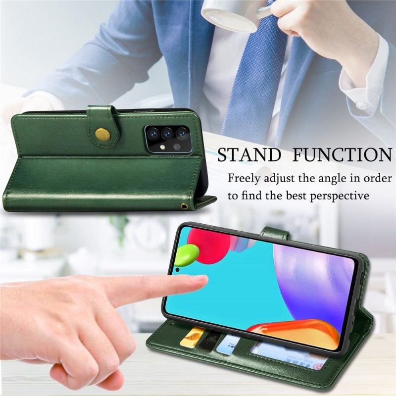 Flip Case Für Samsung Galaxy A72 4G / A72 5G Indila Kartenetui Aus Kunstleder