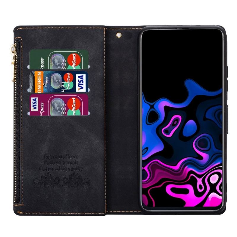 Lederhüllen Für Samsung Galaxy A72 4G / A72 5G Geldbörse Celia Kunstleder