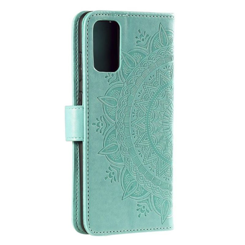 Lederhüllen Für Samsung Galaxy A72 4G / A72 5G Sonnen-mandala