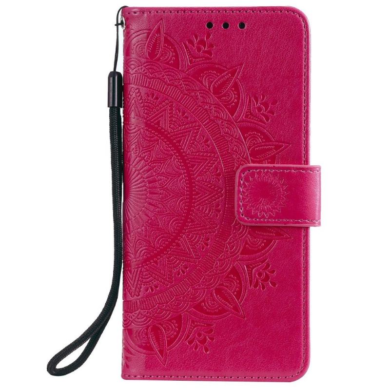 Lederhüllen Für Samsung Galaxy A72 4G / A72 5G Sonnen-mandala