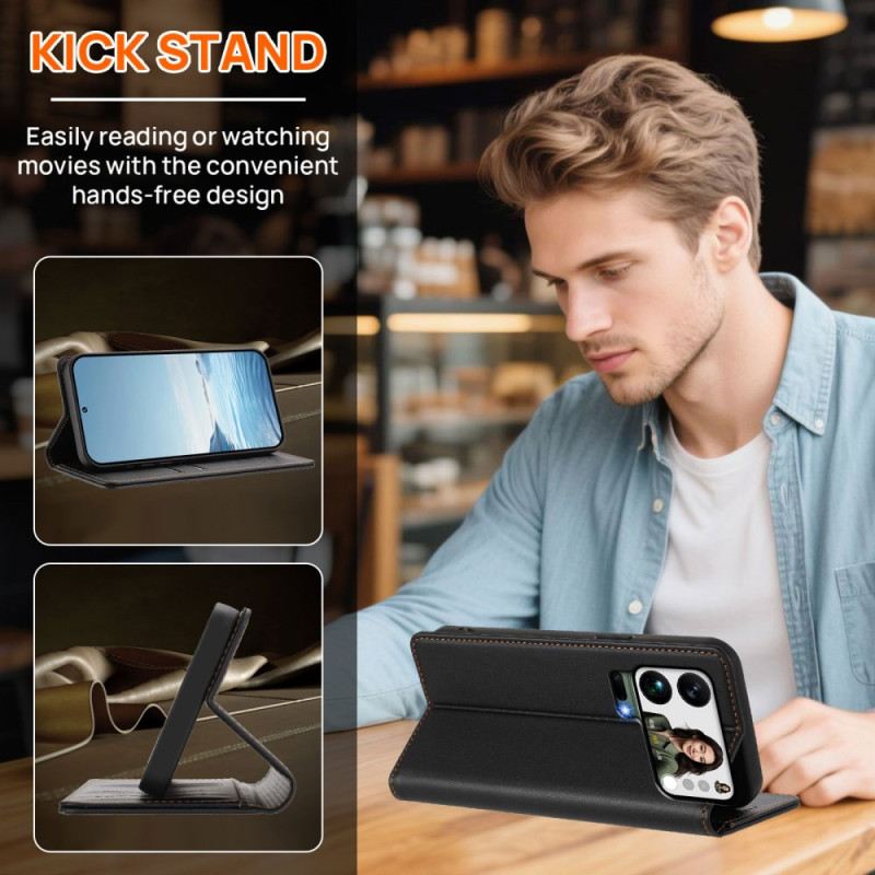 Flip Case Für Xiaomi 17 Pro Max Magnetverschluss Und Rfid-schutz Schutz