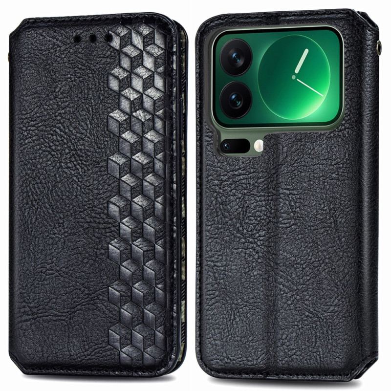 Flip Case Xiaomi 17 Pro Max Handyhülle Rautenmuster