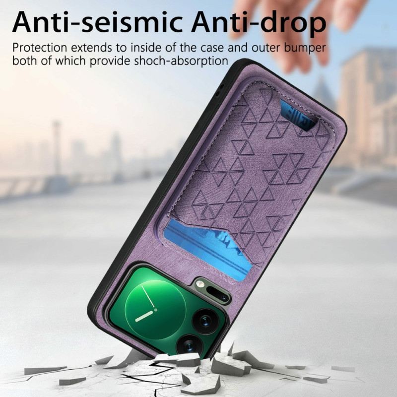 Hülle Für Xiaomi 17 Pro Max Kartenhalter Und Verstellbarer Ständer