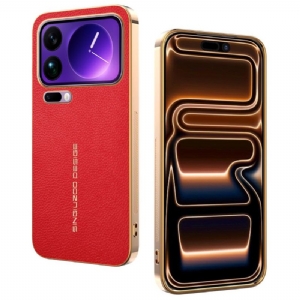 Hülle Xiaomi 17 Pro Max Handyhülle Kratzfeste Litschi-prägung