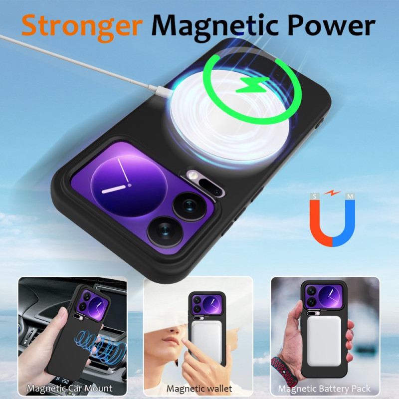 Hülle Xiaomi 17 Pro Max Handyhülle Silikonmagnetverschluss Mit Trageband