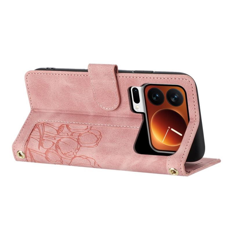 Lederhüllen Für Xiaomi 17 Pro Max 5 Kartenfächer Und Lanyard