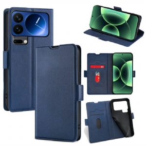 Lederhüllen Für Xiaomi 17 Pro Max Doppelverschluss Aus Kunstleder