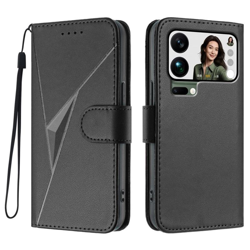 Lederhüllen Für Xiaomi 17 Pro Max Dreiecksmuster