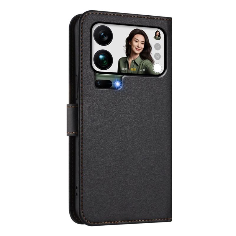 Lederhüllen Für Xiaomi 17 Pro Max Glatte Lederoptik