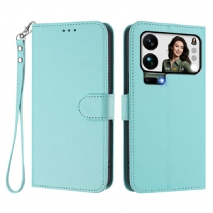 Lederhüllen Für Xiaomi 17 Pro Max Kunstleder Mit Riemen