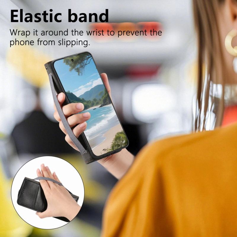 Lederhüllen Xiaomi 17 Pro Max Elastisches Handgelenkband