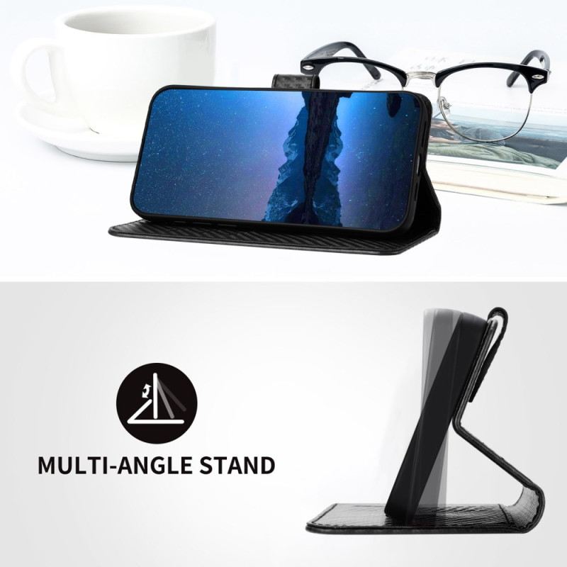 Lederhüllen Xiaomi 17 Pro Max Handyhülle Carbonfaser-lanyard