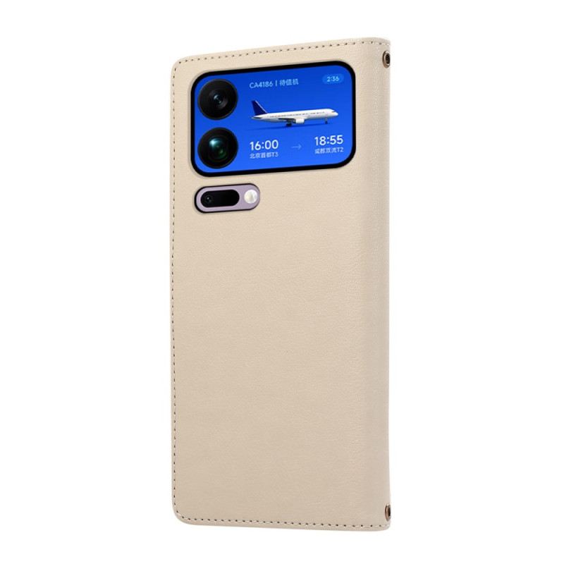 Lederhüllen Xiaomi 17 Pro Max Handyhülle Mehrere Kartenfächer Und Handschlaufe