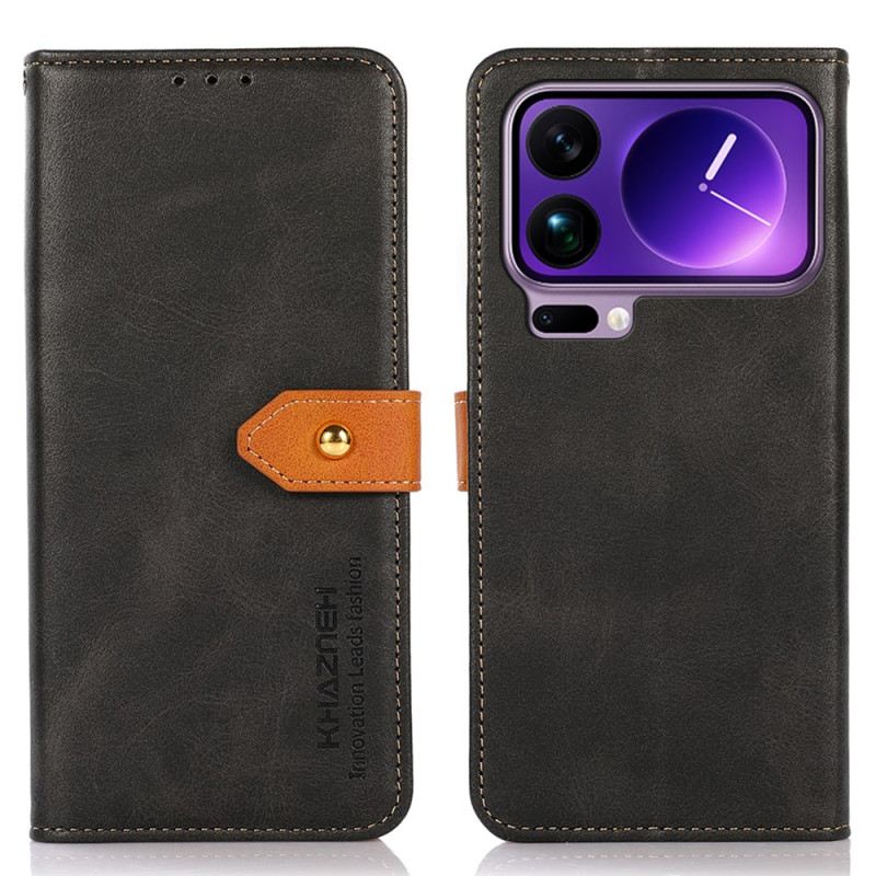 Lederhüllen Xiaomi 17 Pro Max Khazneh Goldverschluss