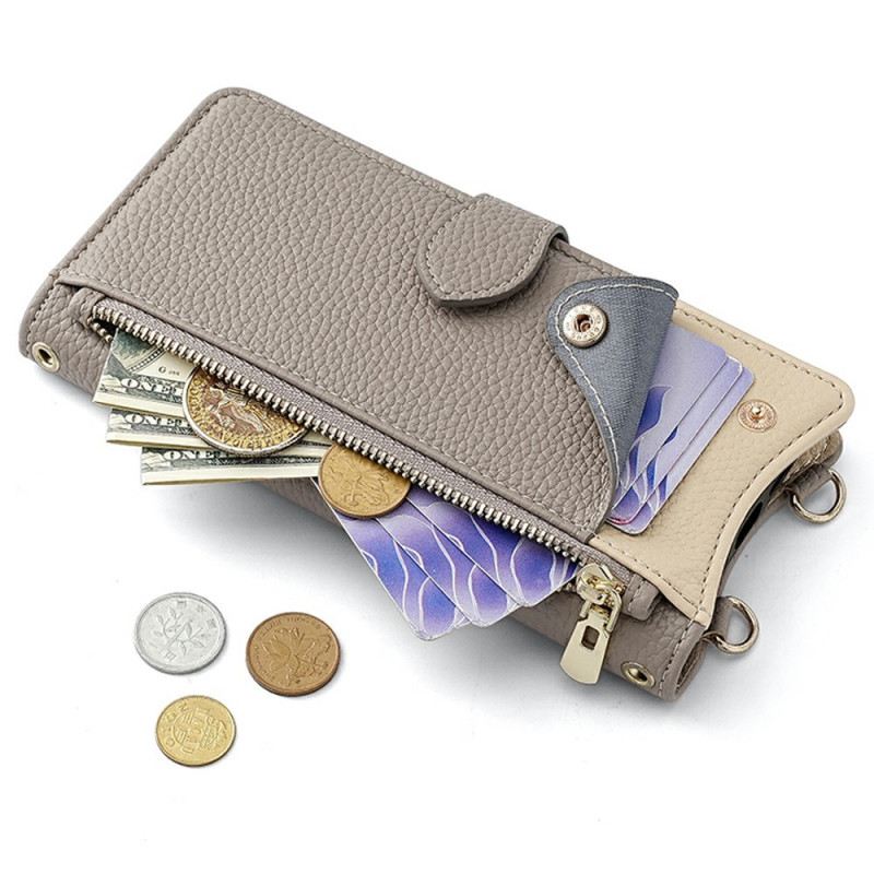 Lederhüllen Xiaomi 17 Pro Max Schulterriemen Mit Kette