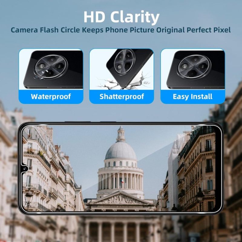 Doppelte Displayschutzfolie Aus Gehärtetem Glas Für Xiaomi Redmi 14c / Poco C75