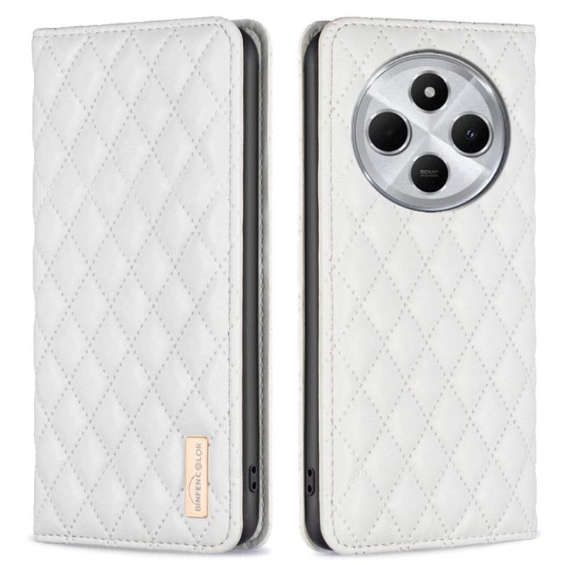 Flip Case Poco C75 Handyhülle Gesteppt Binfen Color