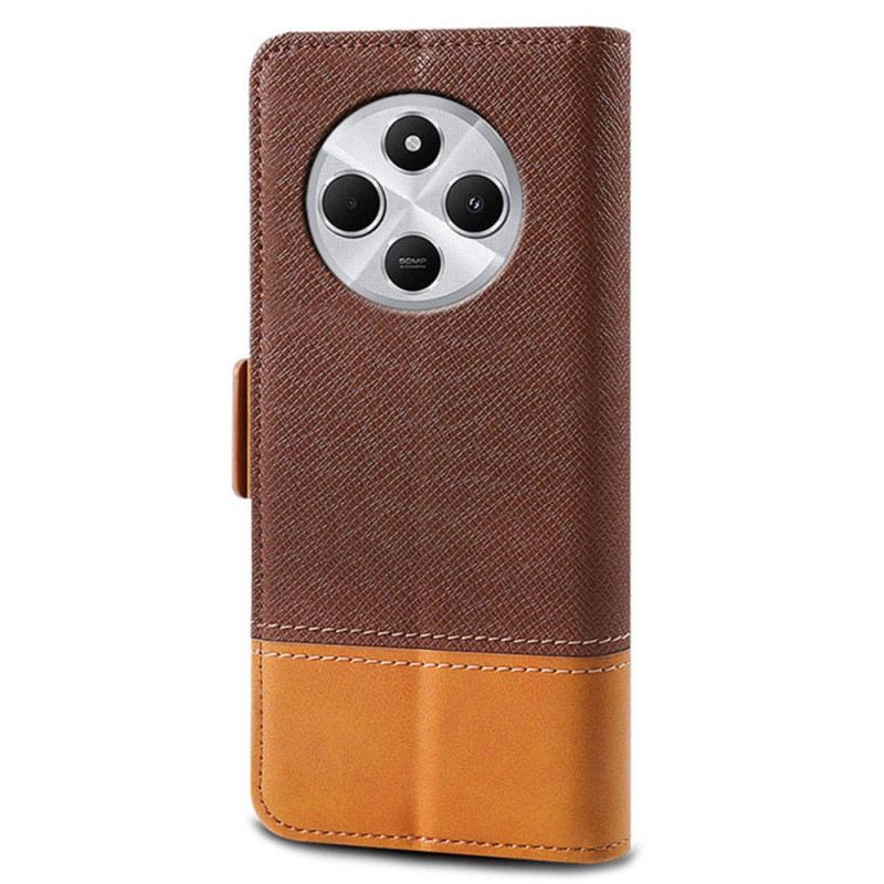 Flip Case Poco C75 Handyhülle Zwei Texturen