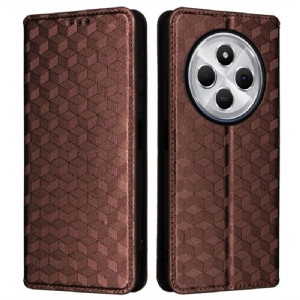 Flip Case Poco C75 Rautenmuster